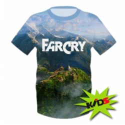 Детская 3D футболка Far Cry and game background - PrintSalon