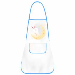 Фартук Cute rabbit on the moon - PrintSalon