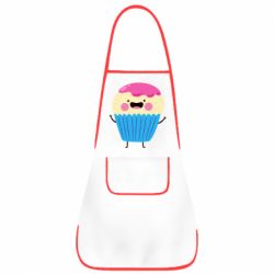 Фартук Funny cupcake with smile - PrintSalon
