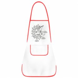 Фартук Sun and Moon faces - PrintSalon