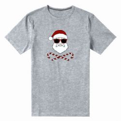 Чоловіча преміум футболка Fashionable Santa - PrintSalon