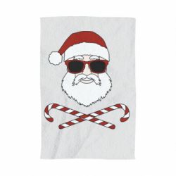 Рушник з принтом Fashionable Santa - PrintSalon