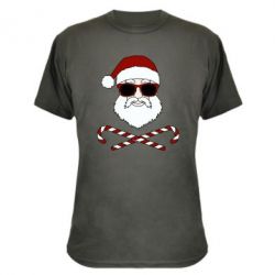 Камуфляжна футболка Fashionable Santa - PrintSalon