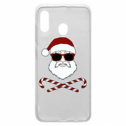 Чохол для Samsung A20 Fashionable Santa - PrintSalon