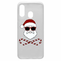 Чохол для Samsung A40 Fashionable Santa - PrintSalon