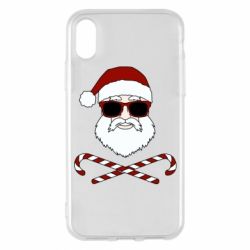 Чохол для iPhone X/Xs Fashionable Santa - PrintSalon