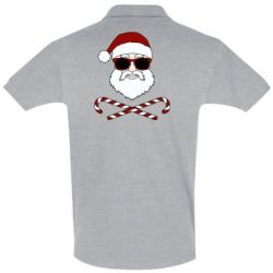 Мужское поло Fashionable Santa - PrintSalon