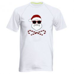 Чоловіча футболка для спорту Fashionable Santa - PrintSalon