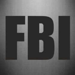 Наклейка FBI (ФБР) - PrintSalon