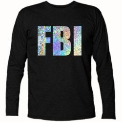 Футболка с длинным рукавом FBI голограмма - PrintSalon