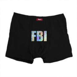 Трусы-боксеры FBI голограмма - PrintSalon