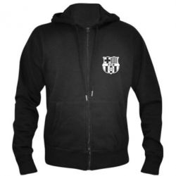 Чоловіче худі на блискавці FC Barcelona - PrintSalon