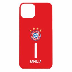 Чехол для iPhone 14 FC Bayern. Твоя фамилия, номер (англ.) - PrintSalon