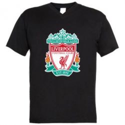 Чоловіча футболка з V-подібним вирізом FC Liverpool - PrintSalon
