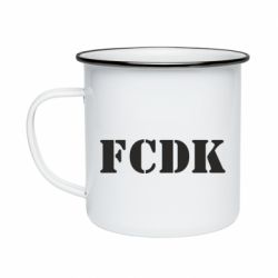 Кружка эмалированная FCDK