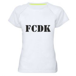 Женская футболка для спорта FCDK - PrintSalon