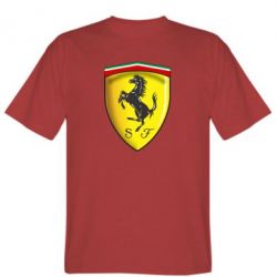 Мужская футболка Stedman Ferrari 3D Logo - PrintSalon