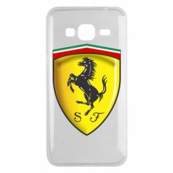 Чехол для Samsung J3 2016 Ferrari 3D Logo - PrintSalon