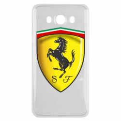 Чехол для Samsung J7 2016 Ferrari 3D Logo - PrintSalon
