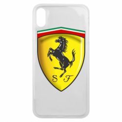 Чехол для iPhone Xs Max Ferrari 3D Logo - PrintSalon