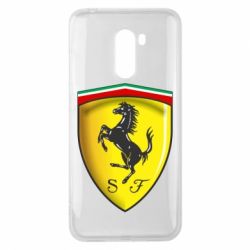 Чехол для Xiaomi Pocophone F1 Ferrari 3D Logo - PrintSalon