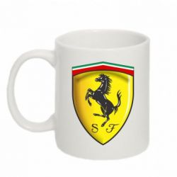 Чашка 320ml Ferrari 3D Logo - PrintSalon
