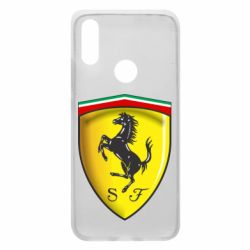 Чехол для Xiaomi Redmi 7 Ferrari 3D Logo - PrintSalon