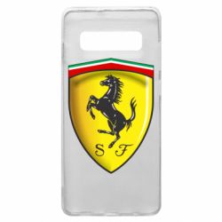 Чехол для Samsung S10+ Ferrari 3D Logo - PrintSalon