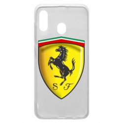 Чехол для Samsung A20 Ferrari 3D Logo - PrintSalon