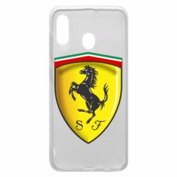 Чехол для Samsung A30 Ferrari 3D Logo - PrintSalon