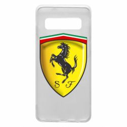 Чехол для Samsung S10 Ferrari 3D Logo - PrintSalon