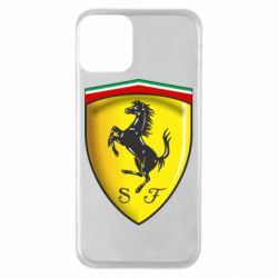 Чехол для iPhone 11 Ferrari 3D Logo - PrintSalon