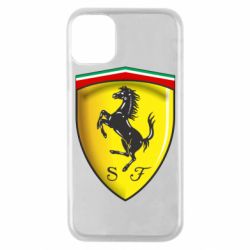 Чехол для iPhone 11 Pro Ferrari 3D Logo - PrintSalon
