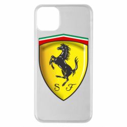 Чехол для iPhone 11 Pro Max Ferrari 3D Logo - PrintSalon