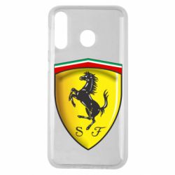 Чехол для Samsung M30 Ferrari 3D Logo - PrintSalon