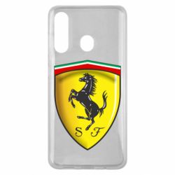 Чехол для Samsung M40 Ferrari 3D Logo - PrintSalon