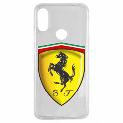 Чехол для Xiaomi Redmi Note 7 Ferrari 3D Logo - PrintSalon