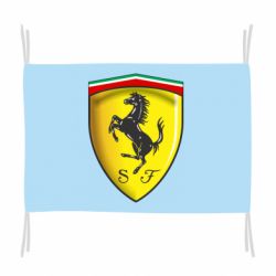 Флаг Ferrari 3D Logo - PrintSalon