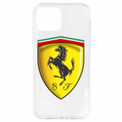 Чехол для iPhone 12 Ferrari 3D Logo - PrintSalon
