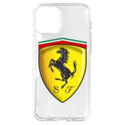 Чехол для iPhone 12 mini Ferrari 3D Logo - PrintSalon