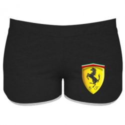 Женские шорты Ferrari 3D Logo - PrintSalon