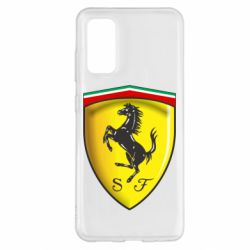 Чехол для Samsung S20 Ferrari 3D Logo - PrintSalon