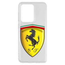 Чехол для Samsung S20 Ultra Ferrari 3D Logo - PrintSalon