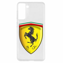Чехол для Samsung S21+ Ferrari 3D Logo - PrintSalon