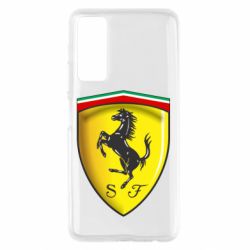 Чехол для Huawei P Smart 2021 Ferrari 3D Logo - PrintSalon