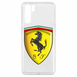 Чехол для Oppo A91/Reno3 Ferrari 3D Logo - PrintSalon