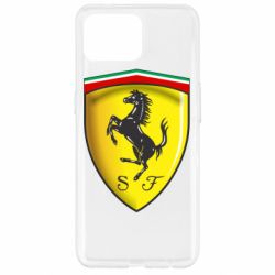 Чехол для Oppo Reno 4 Lite Ferrari 3D Logo - PrintSalon