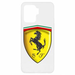 Чехол для Oppo Reno 5 Lite Ferrari 3D Logo - PrintSalon