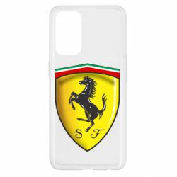 Чехол для Oppo Reno 5 4G Ferrari 3D Logo - PrintSalon