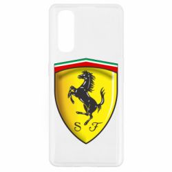 Чехол для Oppo Find X2 Ferrari 3D Logo - PrintSalon